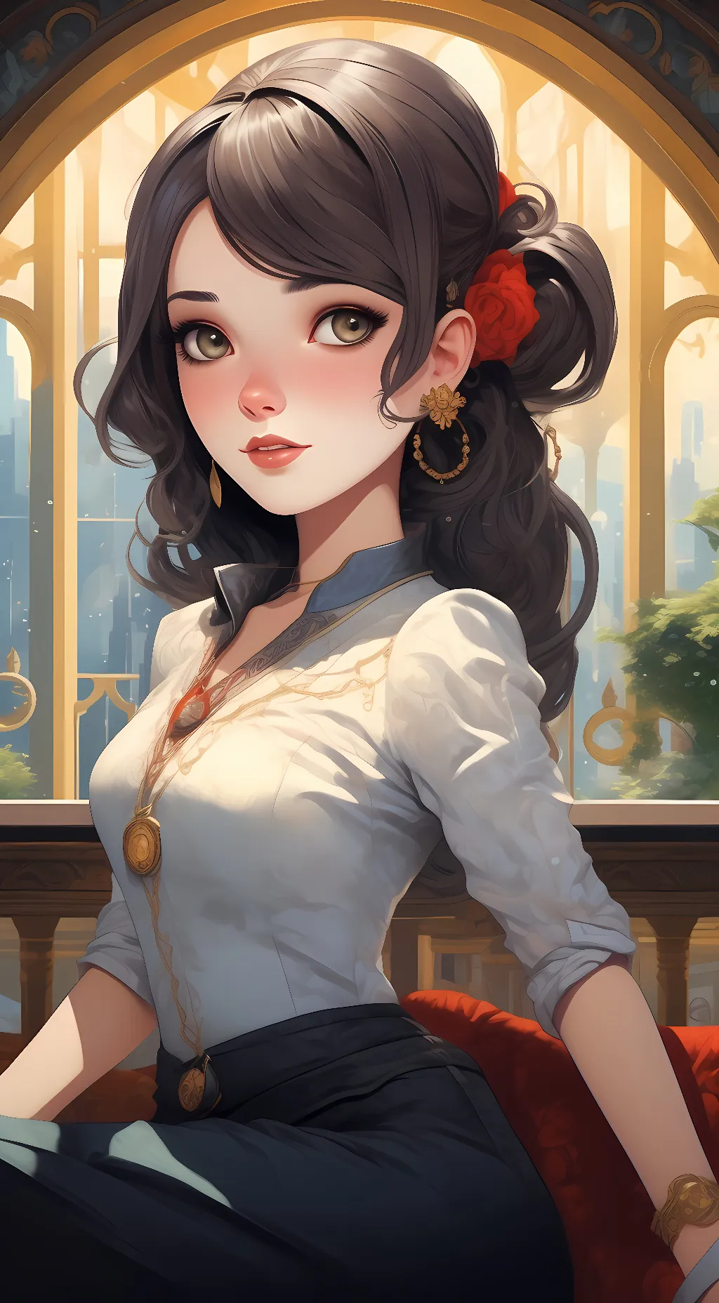 ai character: Kiss  background