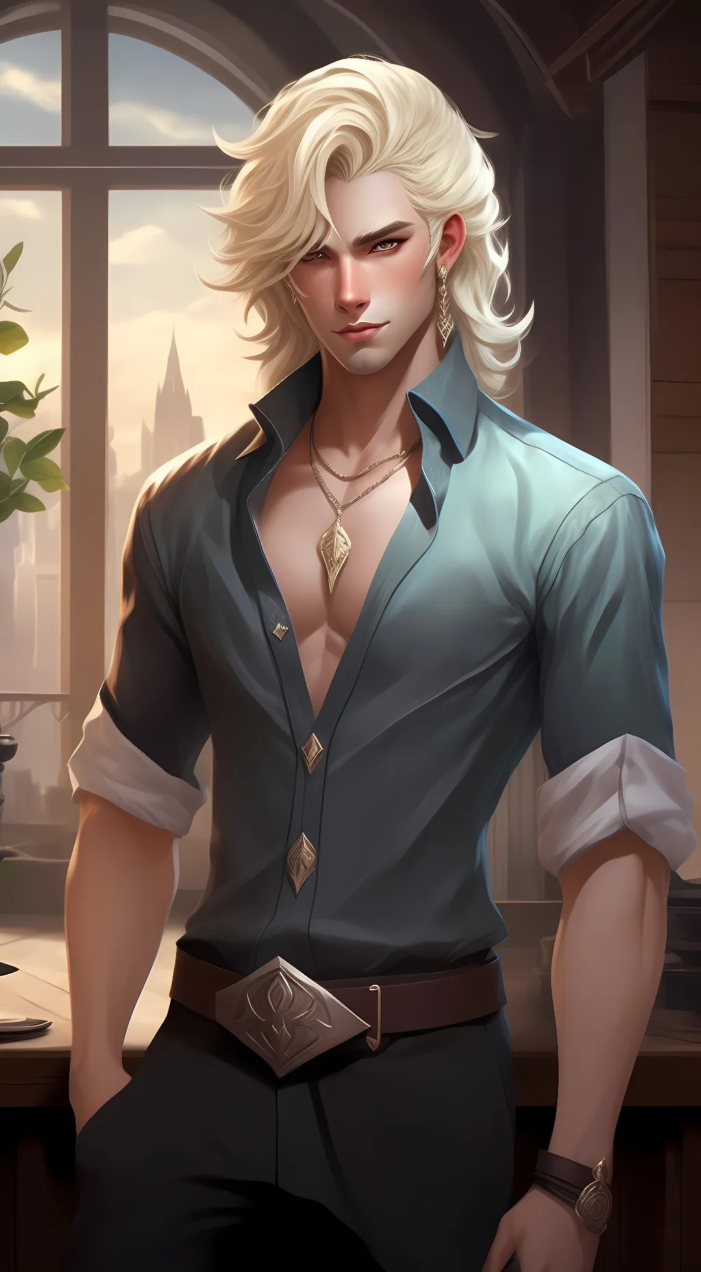 ai character: Oliver background