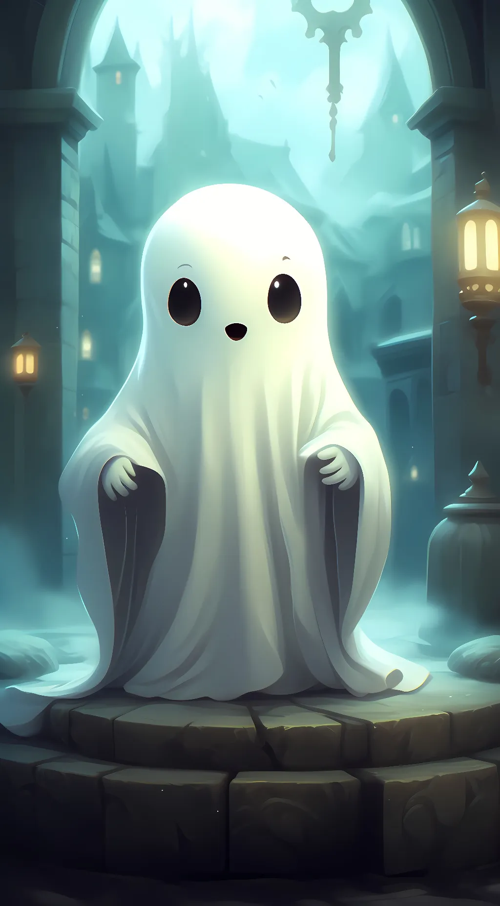 ai character: Boo background