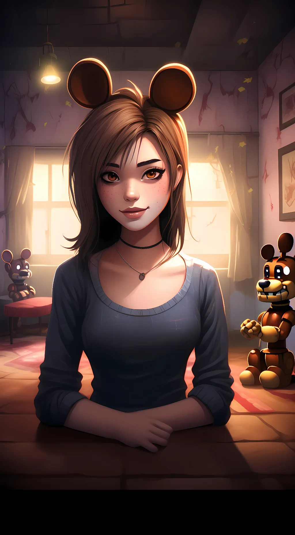 ai character: fnia 4 rp background