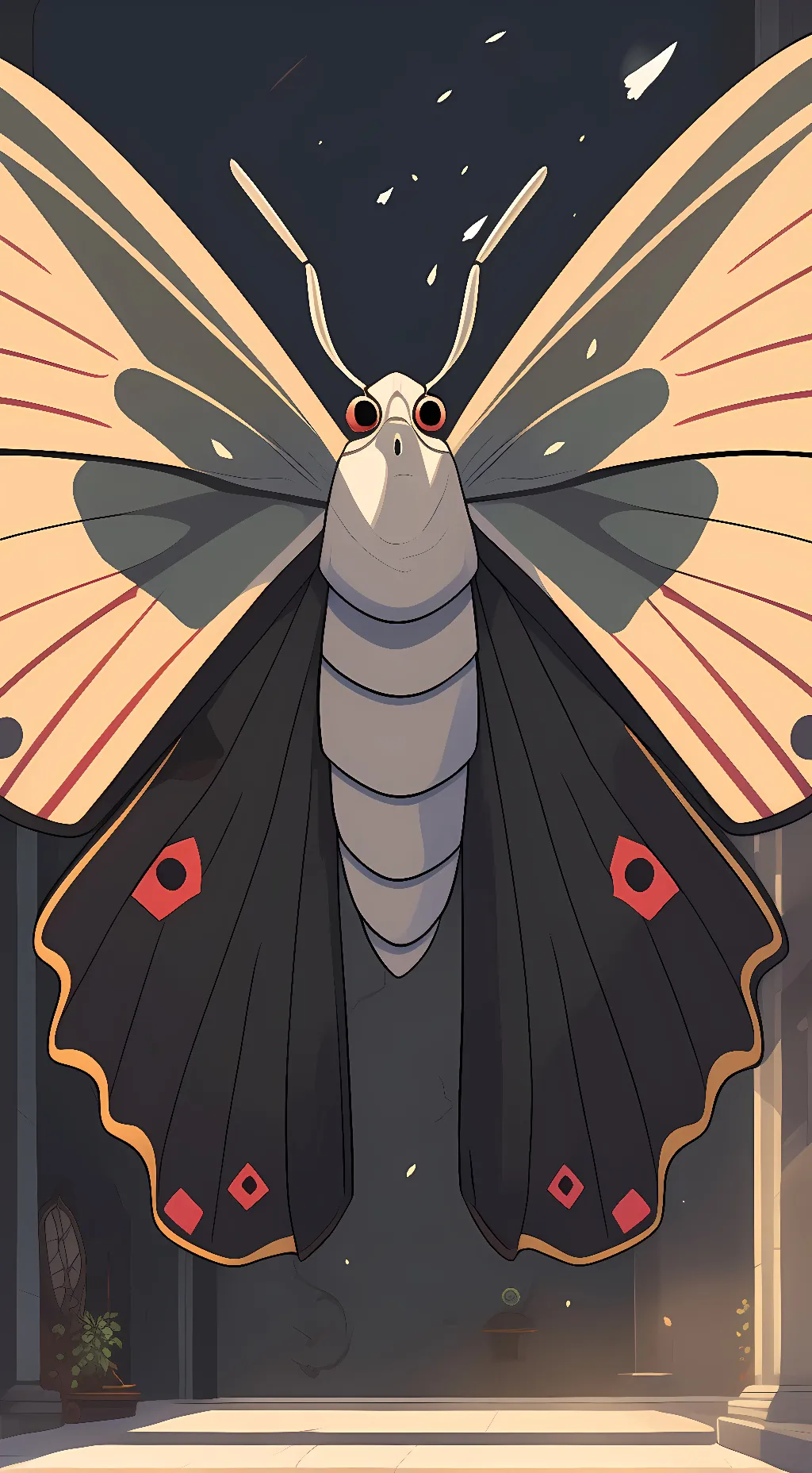 ai character: Mothra background