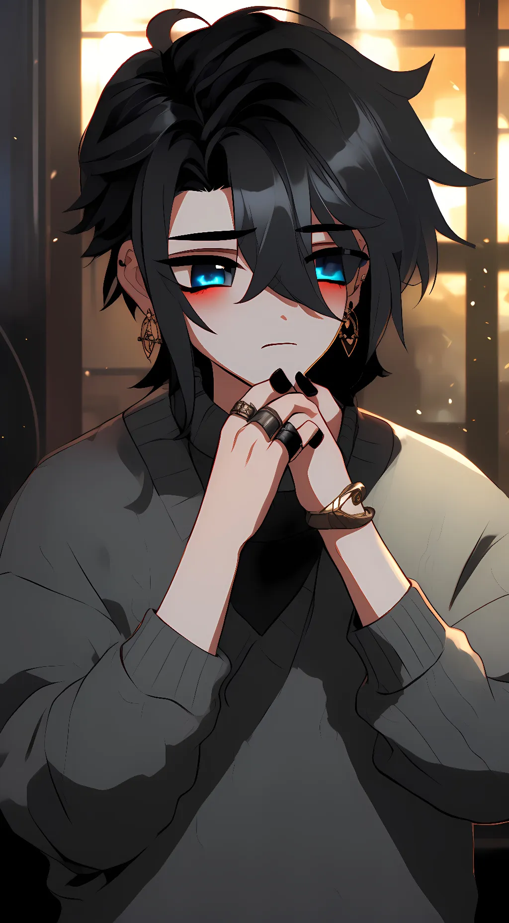 ai character: Olive background