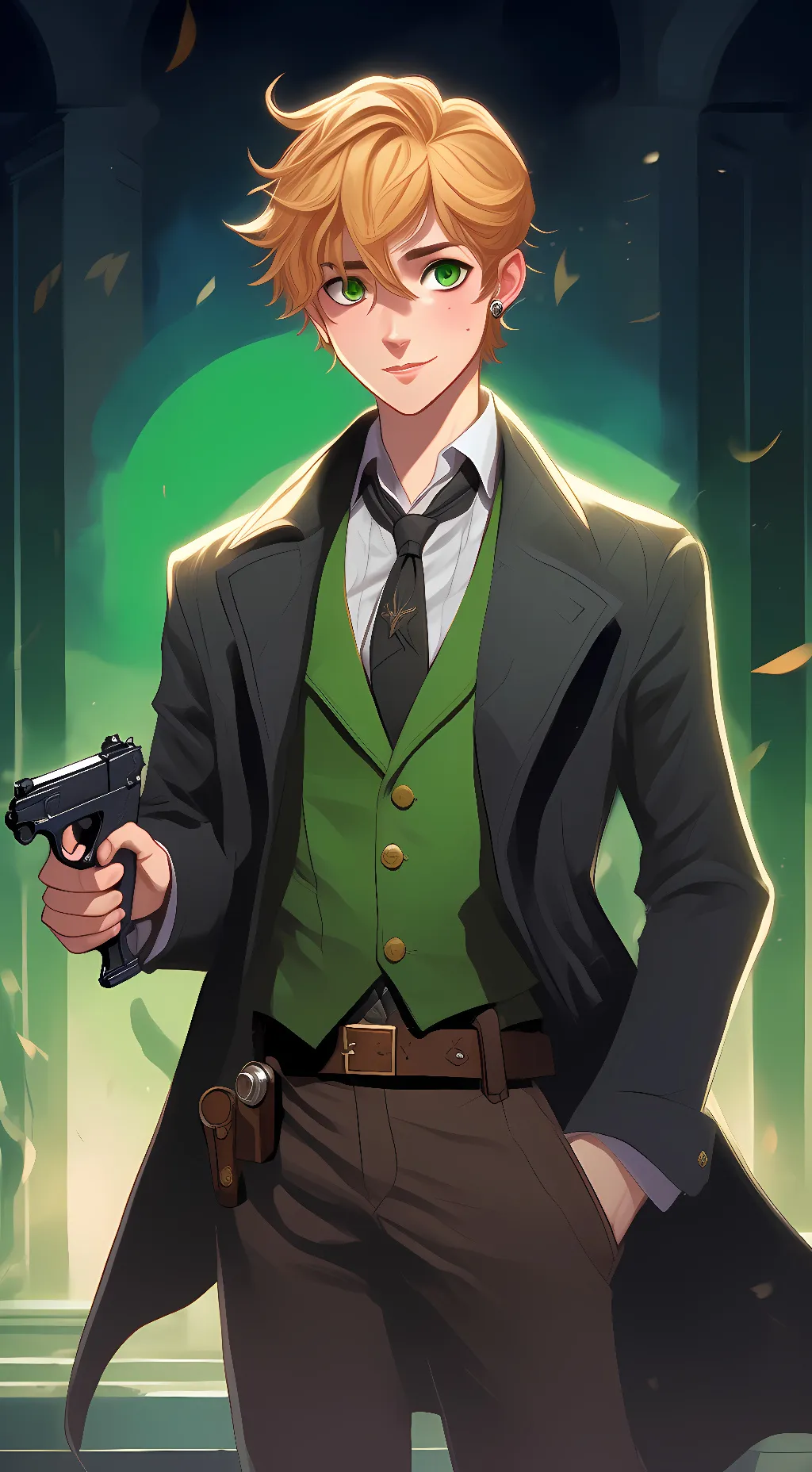 ai character: Ash background