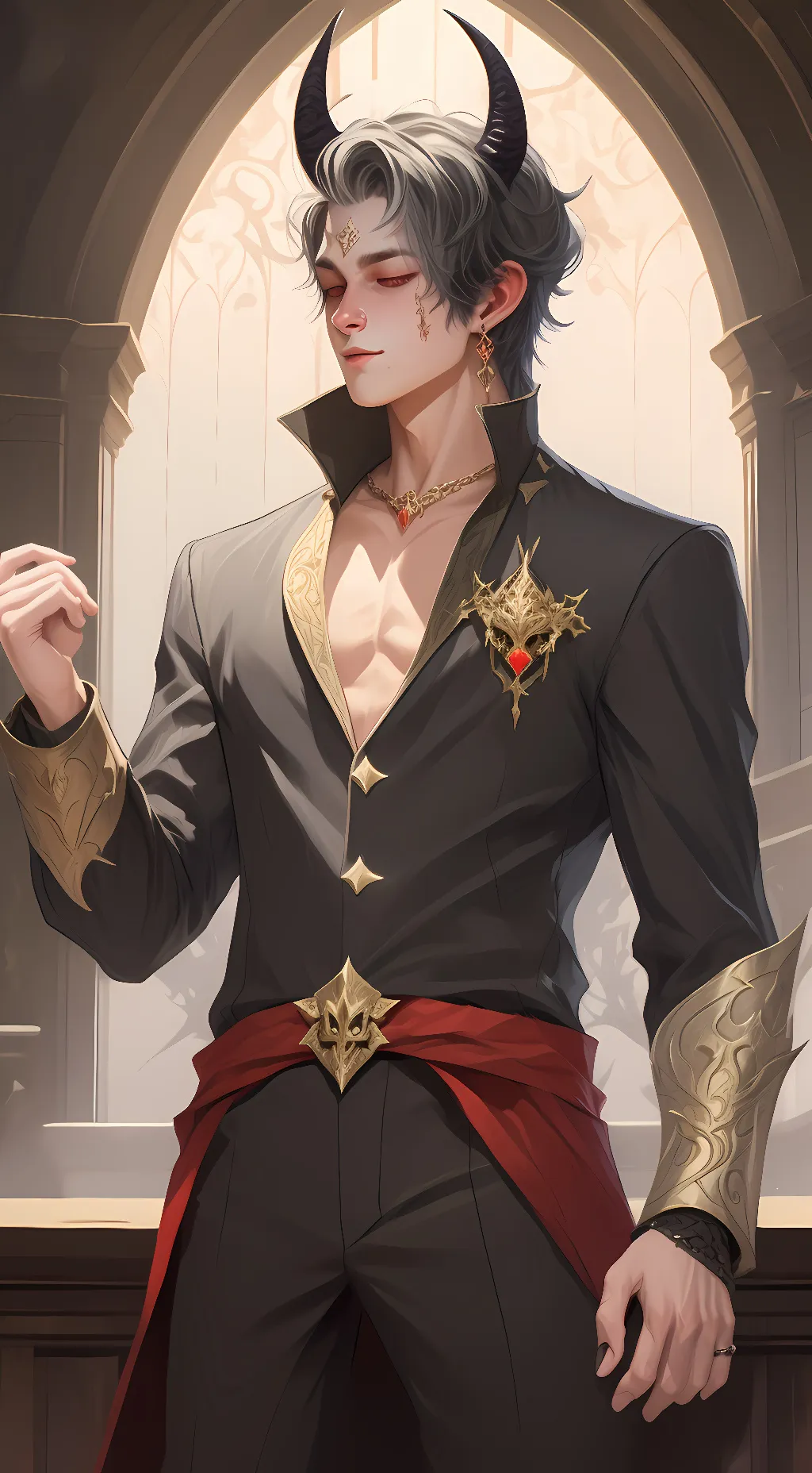 ai character: demon - Mike  background