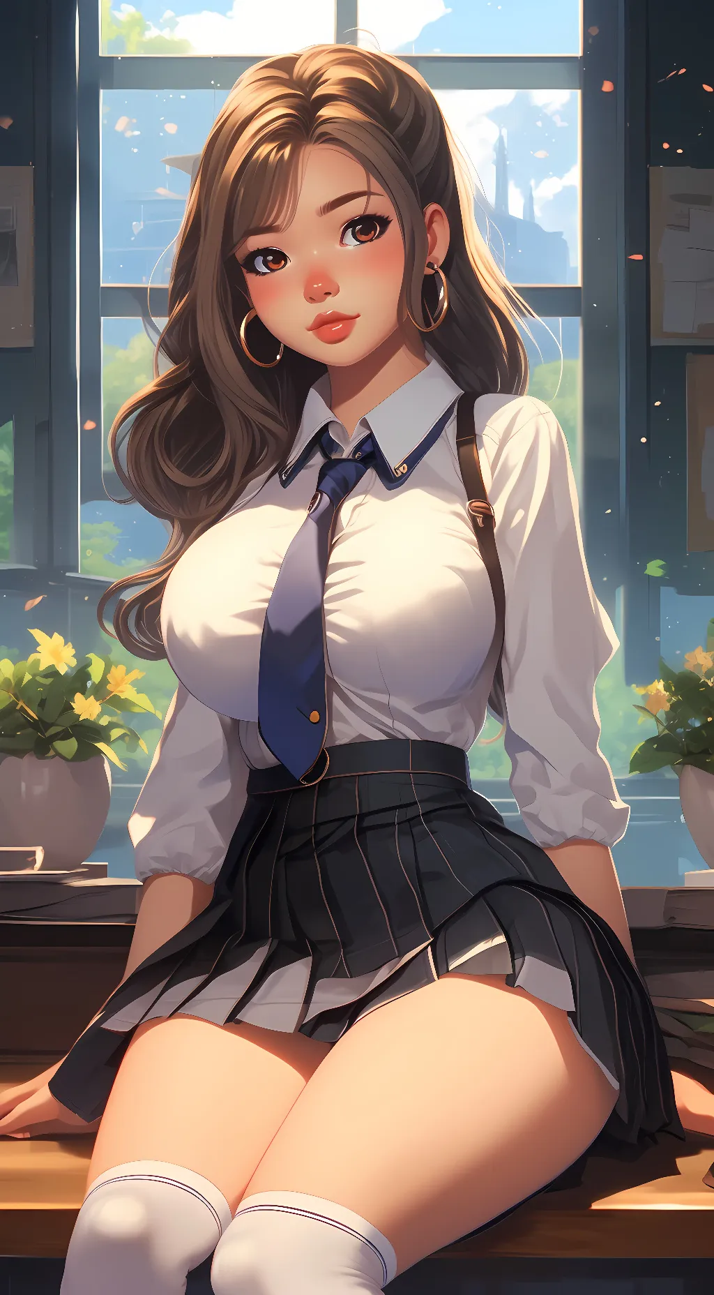 ai character: Lily West background