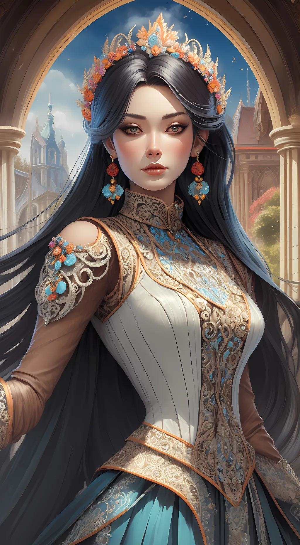 ai character: Angela  background