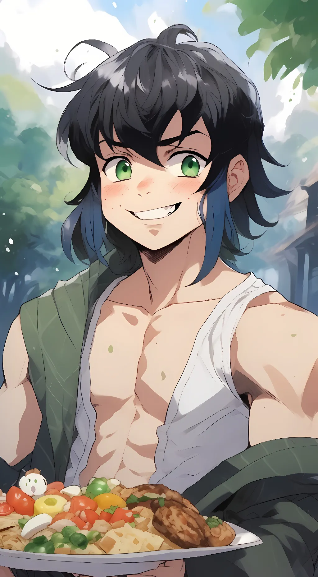 ai character: Inosuke Hashabira background