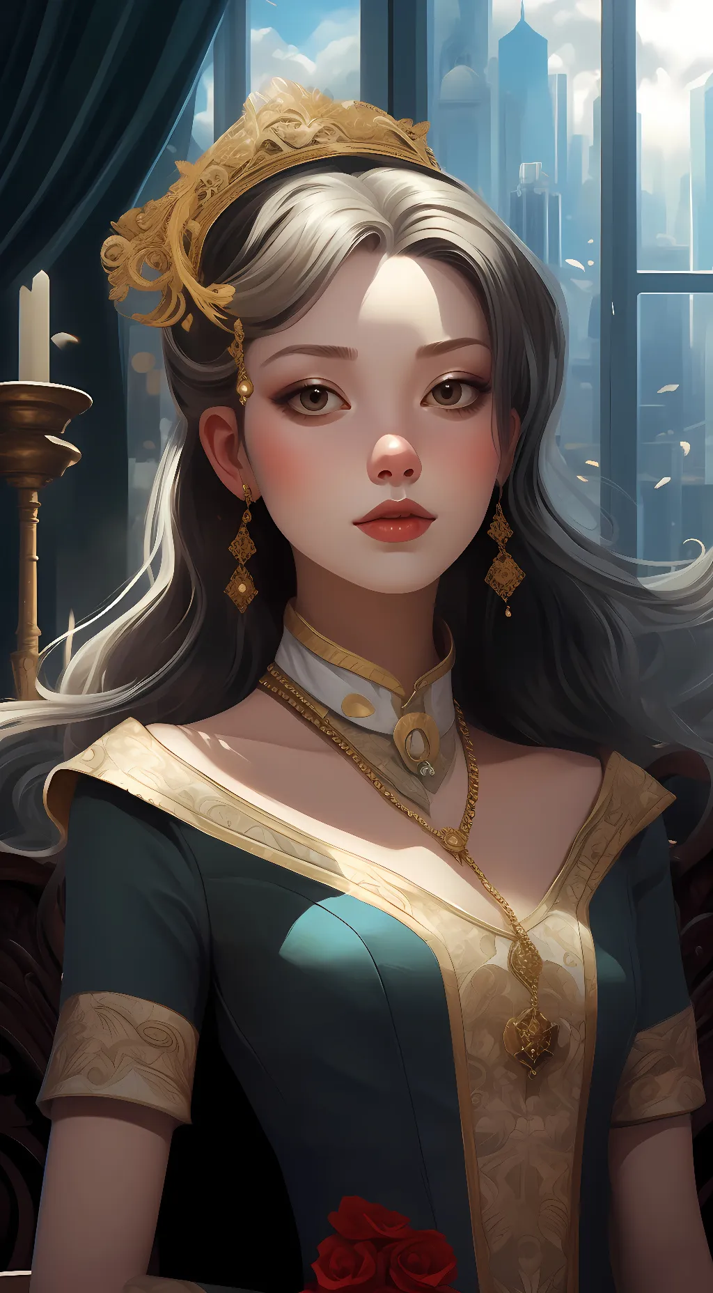 ai character: Luna's world  background