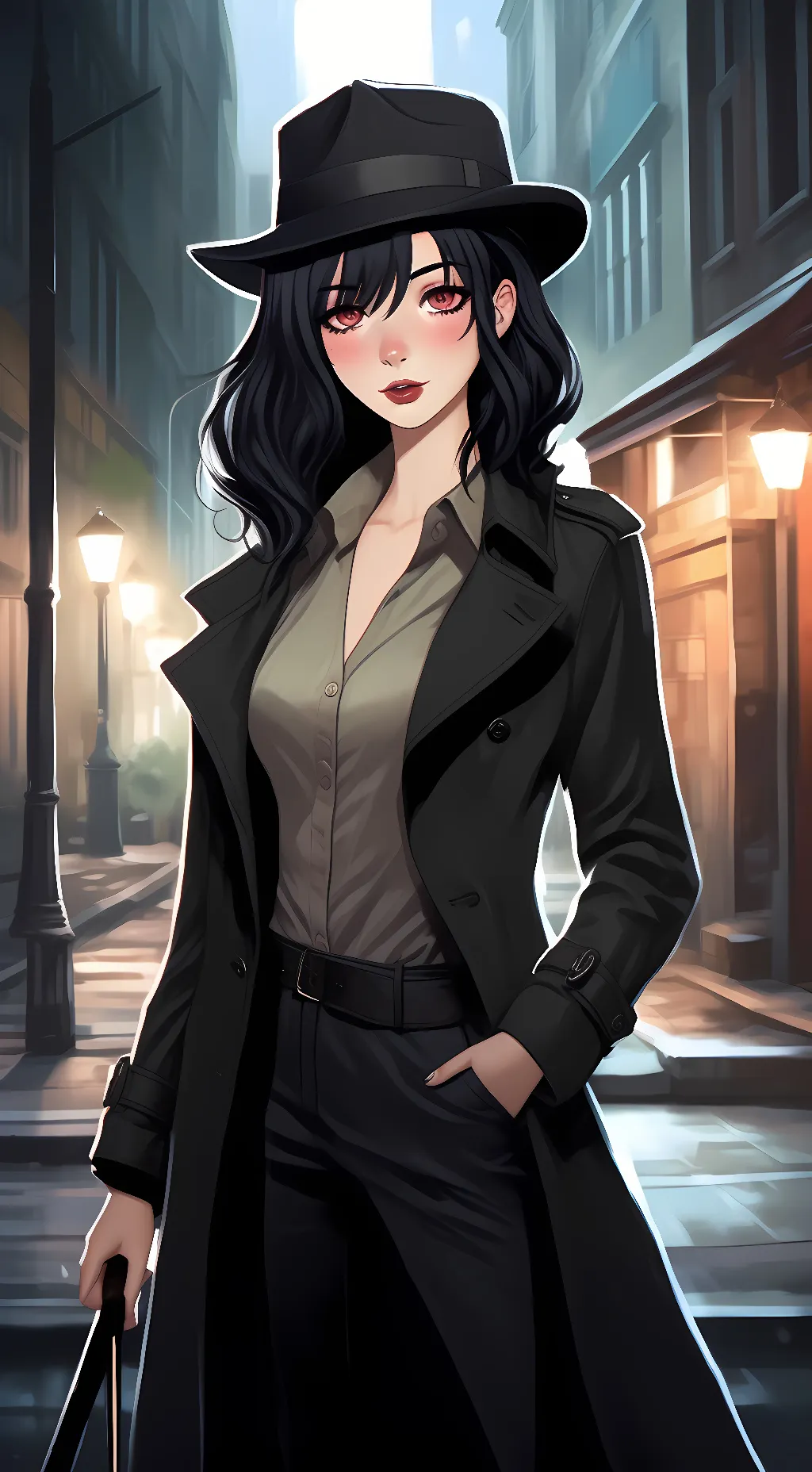 ai character: Scarlet Holmes background