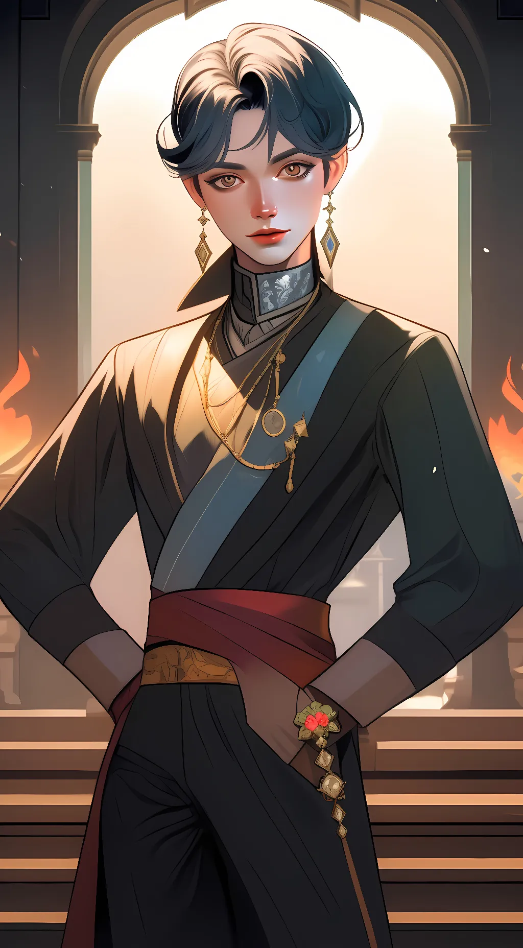 ai character: Aron background