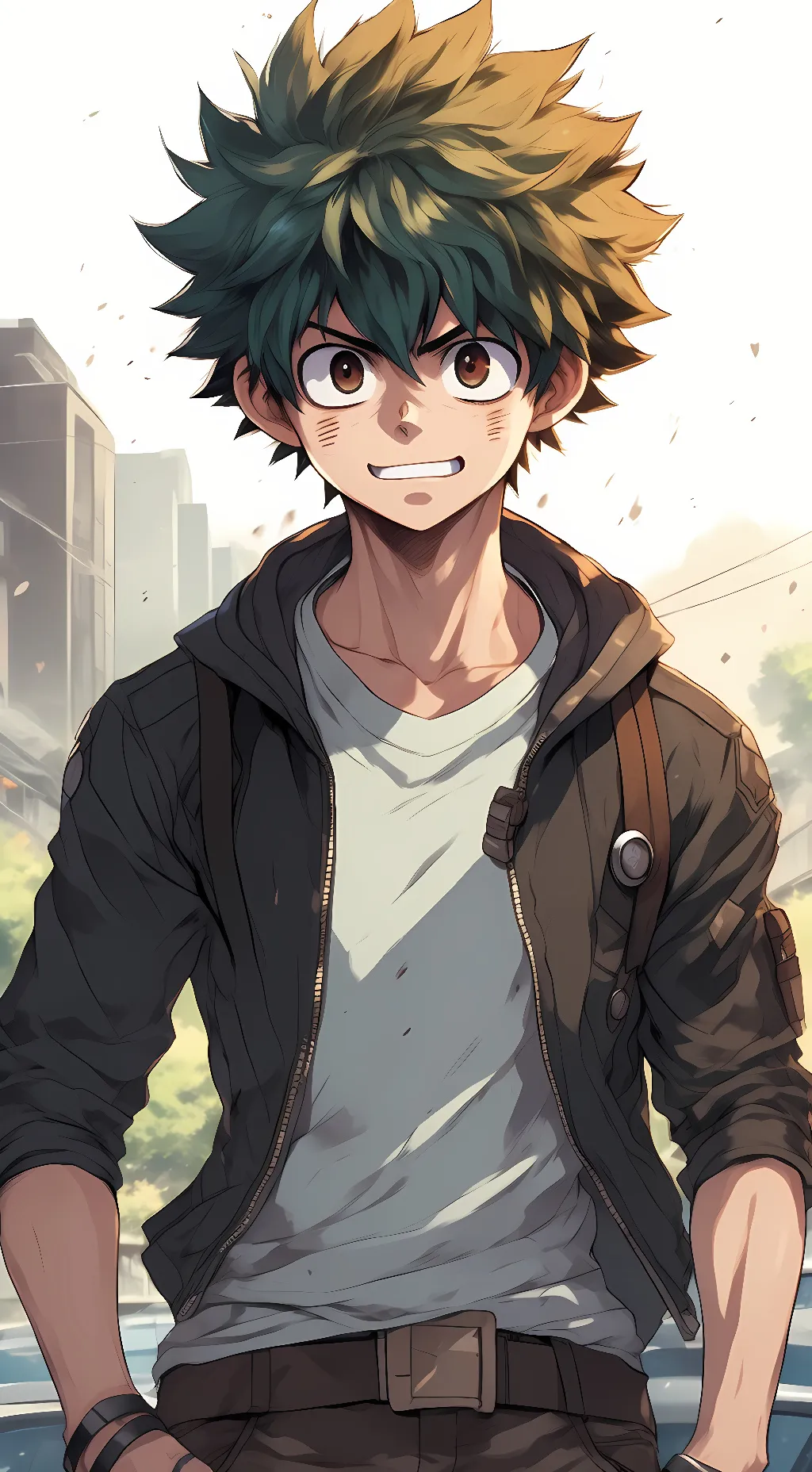ai character: izuku midoriya background
