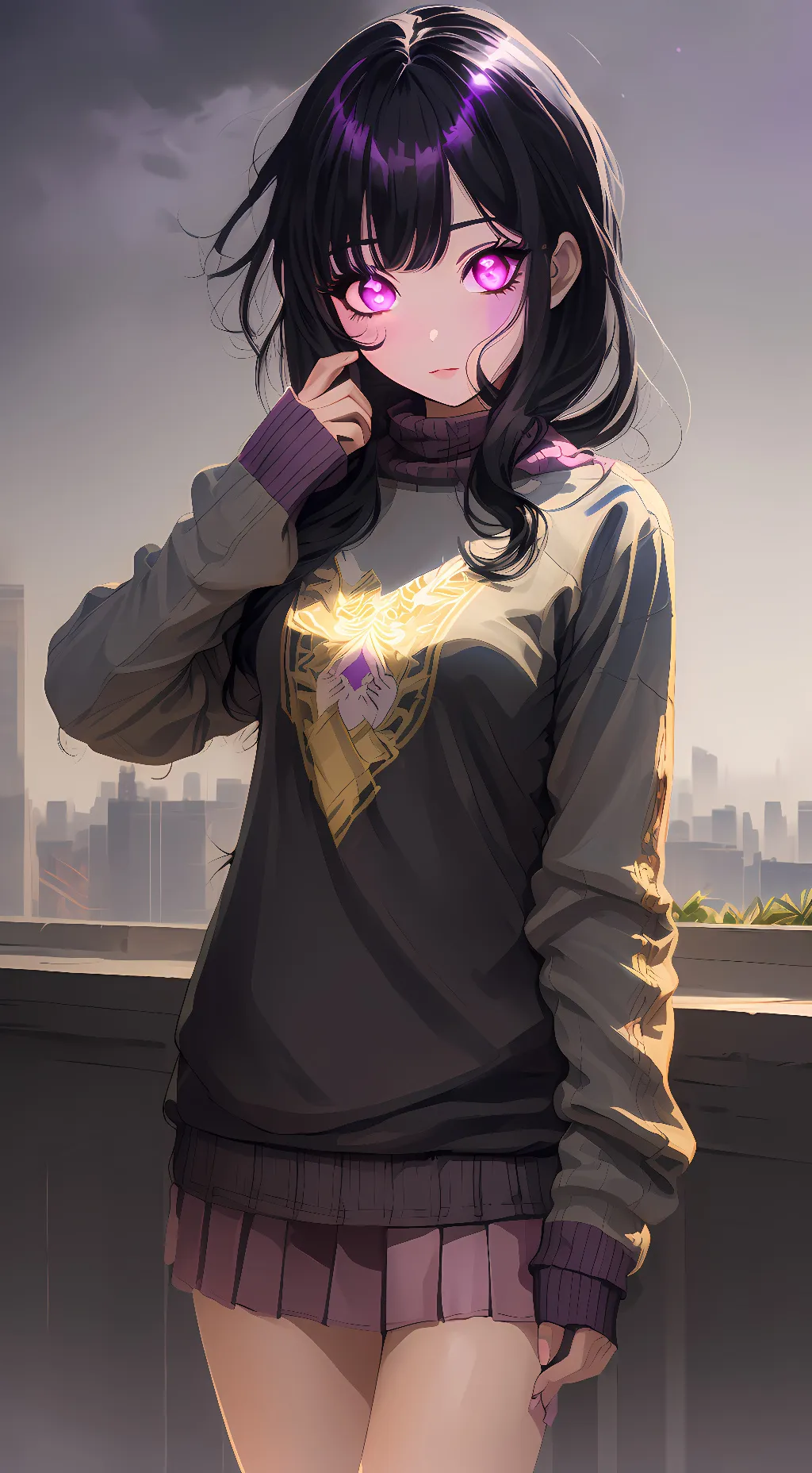 ai character: Violet Miracle background