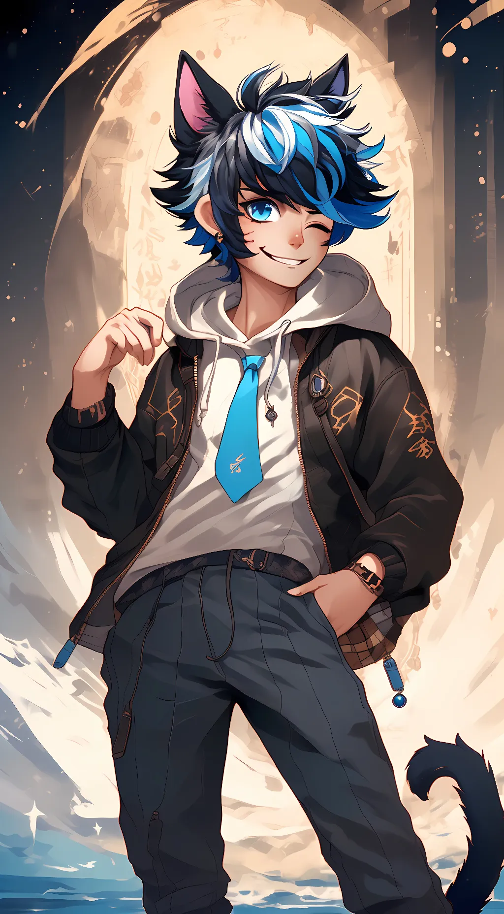 ai character: Ein background