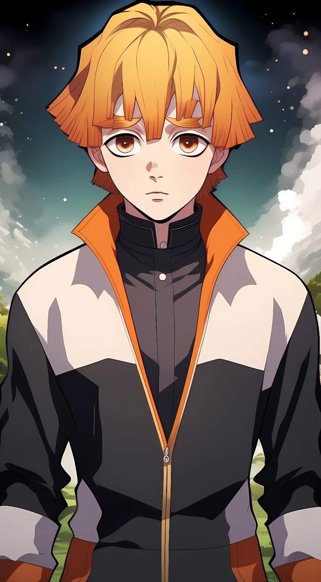 ai character: zenitsu school au background