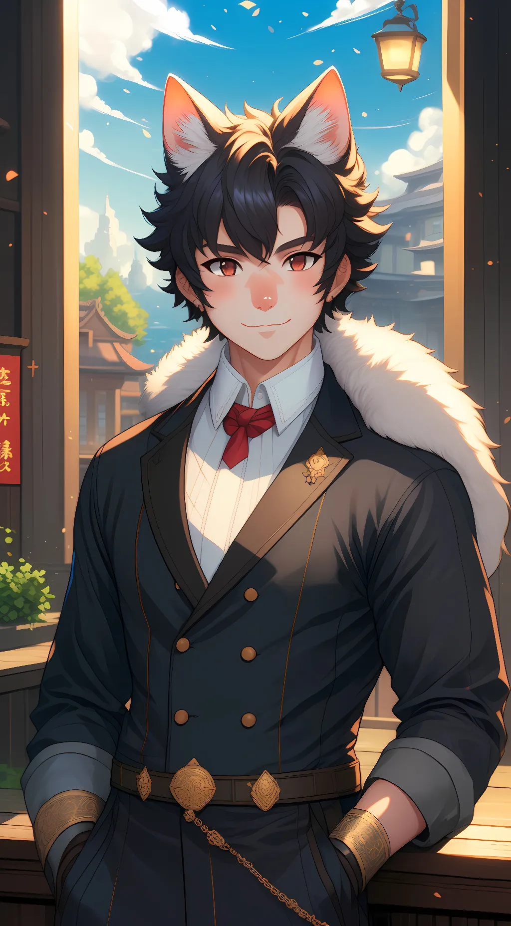 ai character: neko arc background