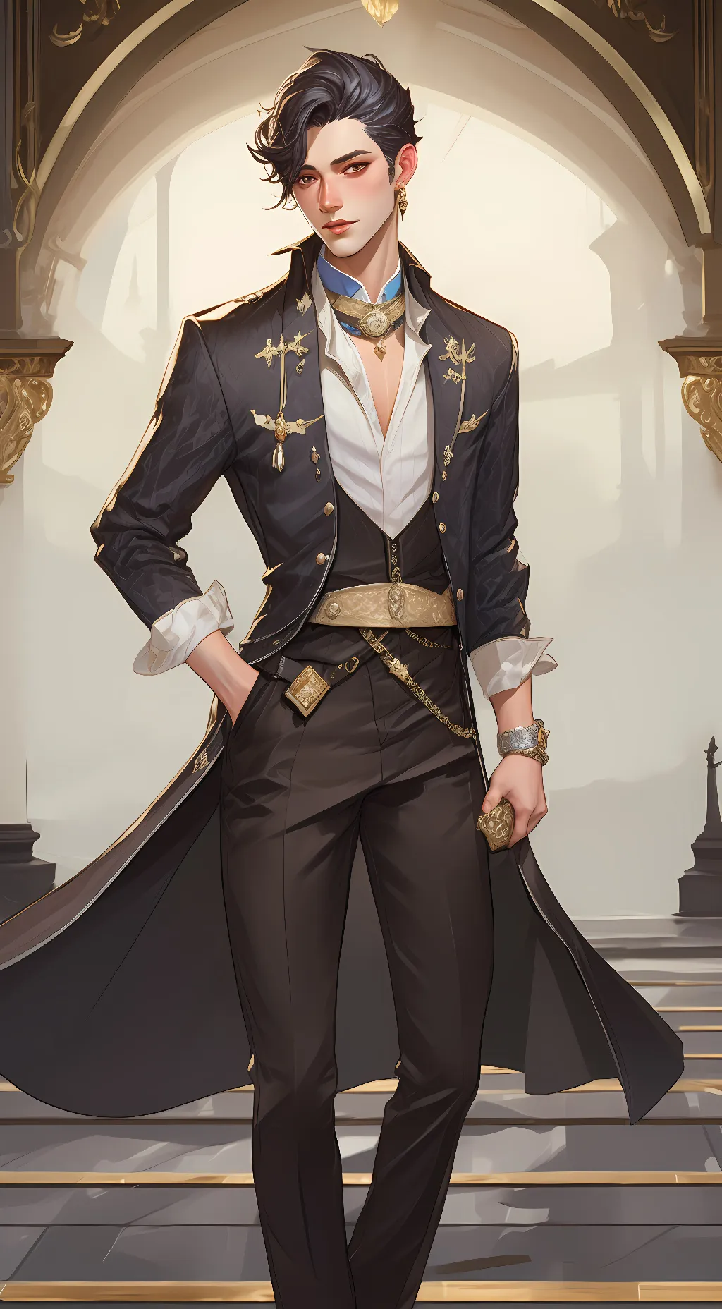 ai character: Tokyo background