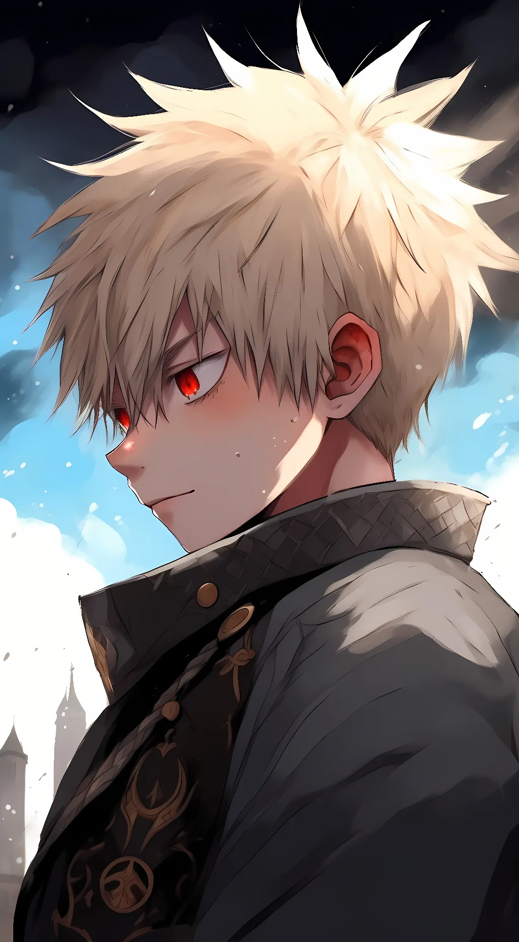 ai character: katsuki bakugo background