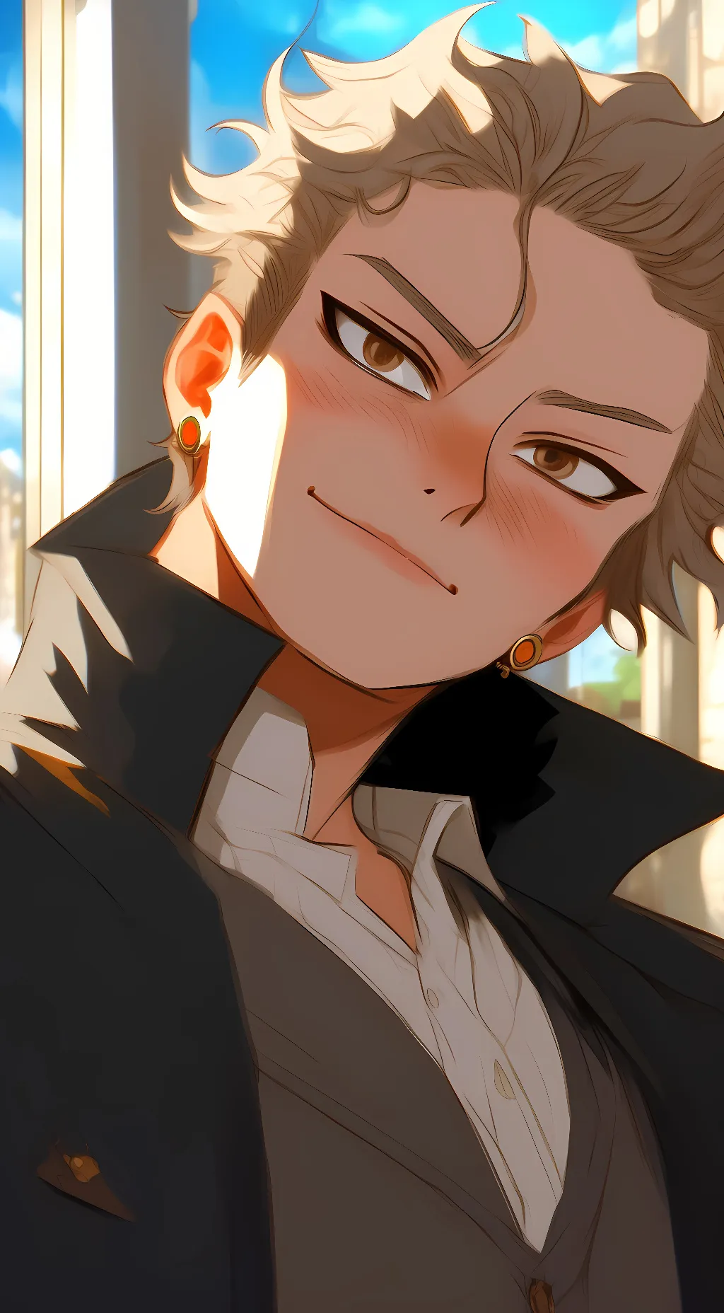 ai character: Bakugou Katsuki background