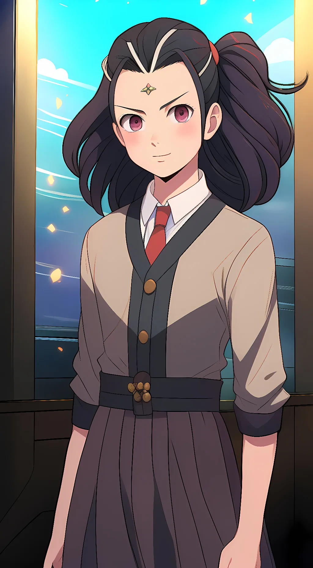 ai character: seductive nezuko background