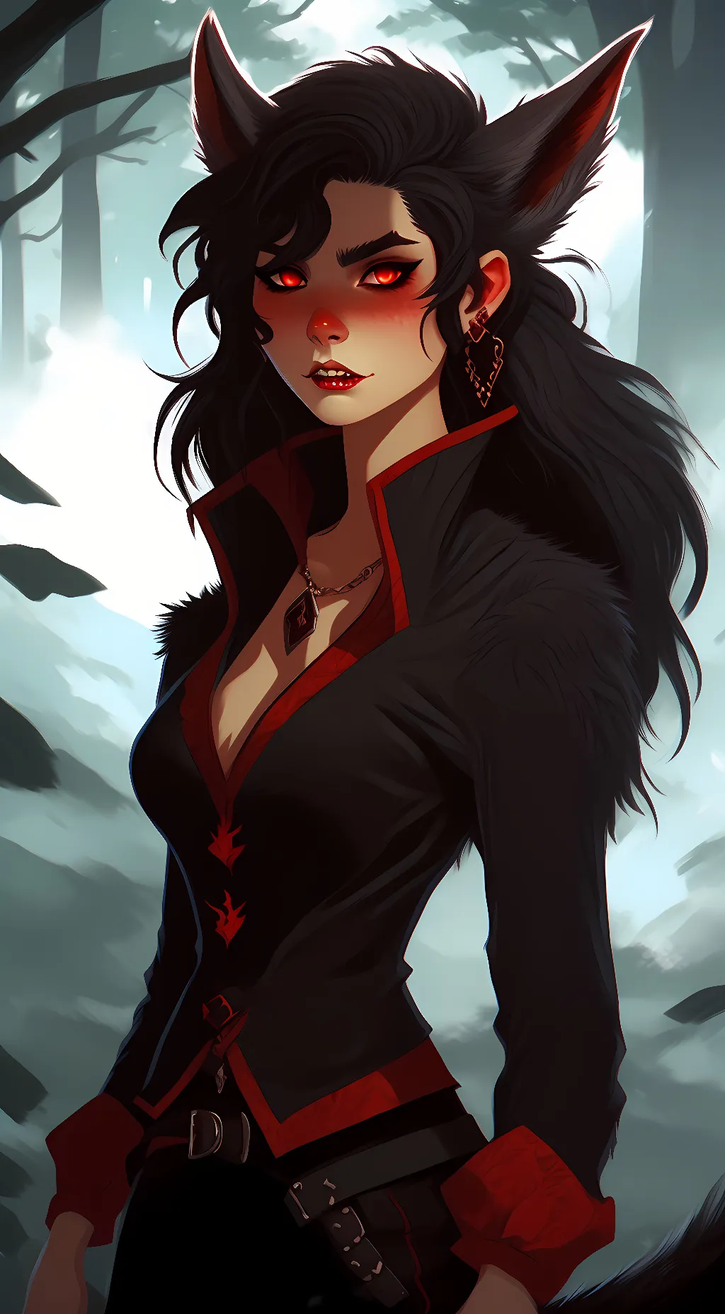 ai character: Luna background