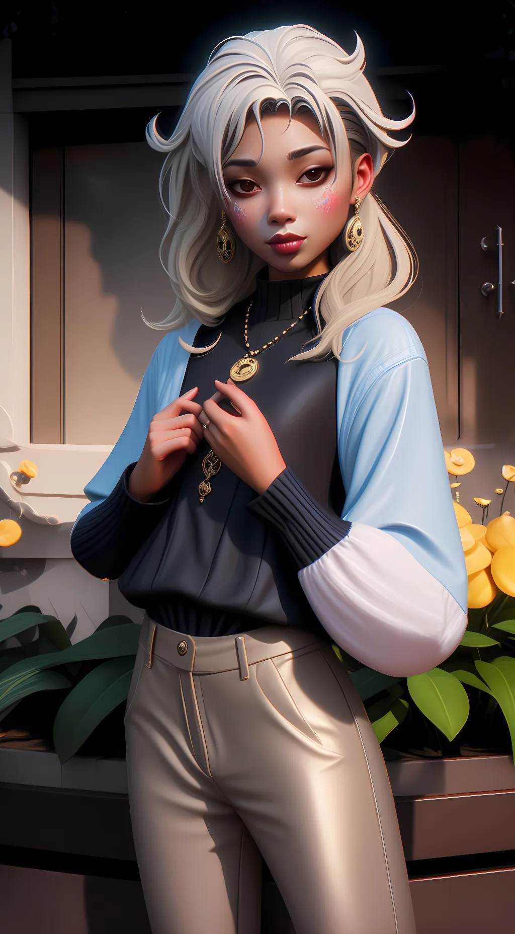 ai character: Crystal Garcia background