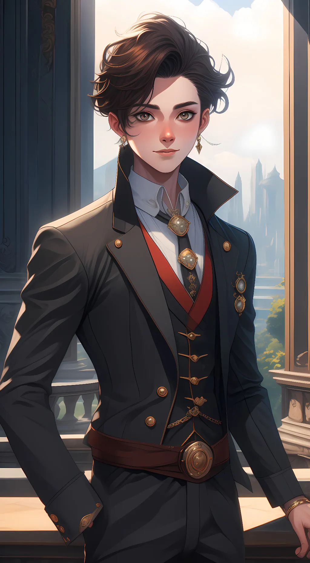 ai character: <,_><_> background