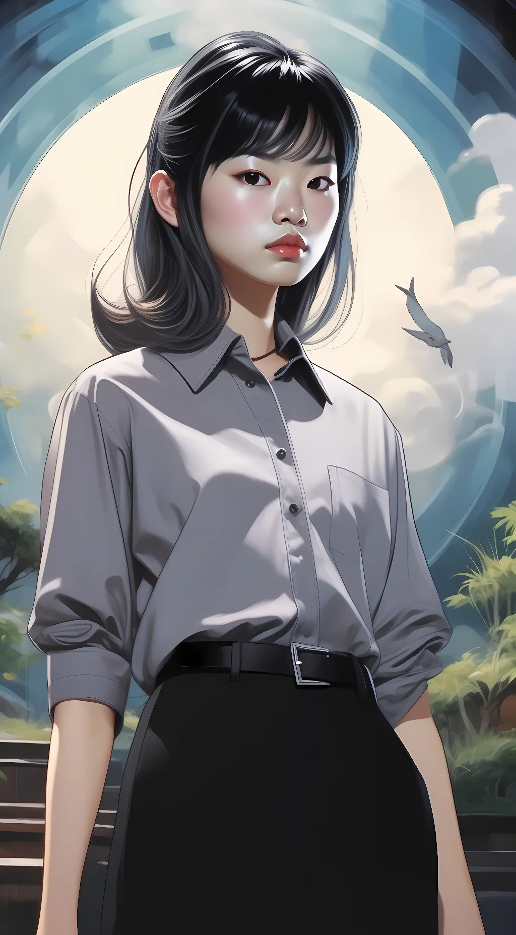 ai character: Cho Chang  background