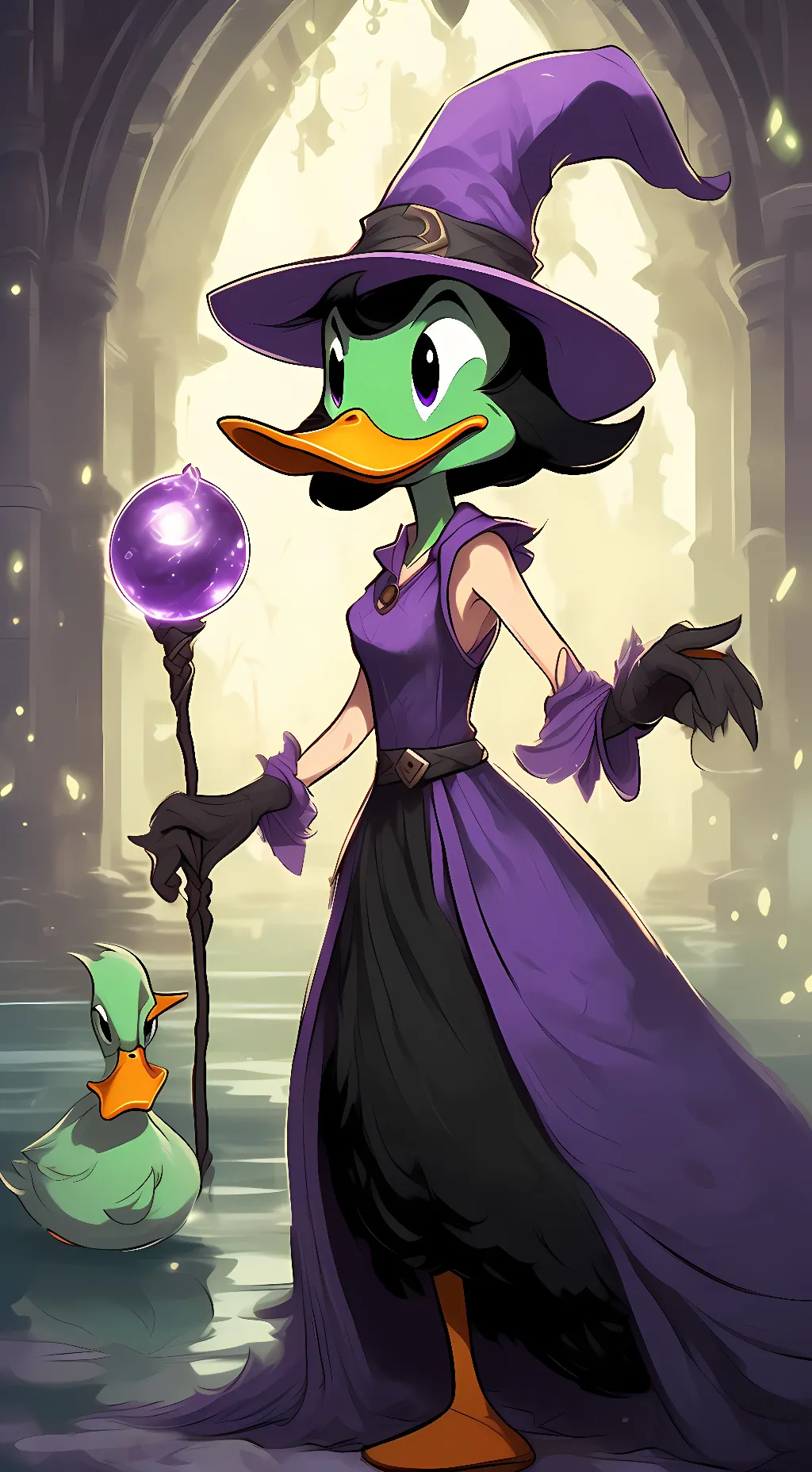 ai character: Magica de spell  background