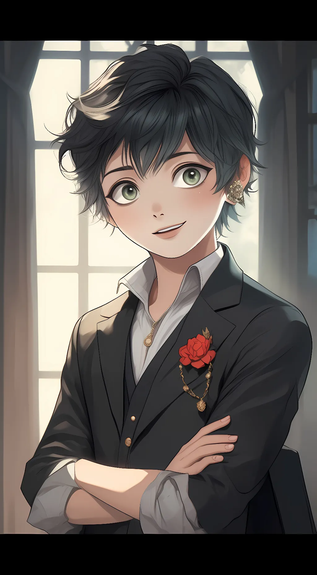 ai character: deku background