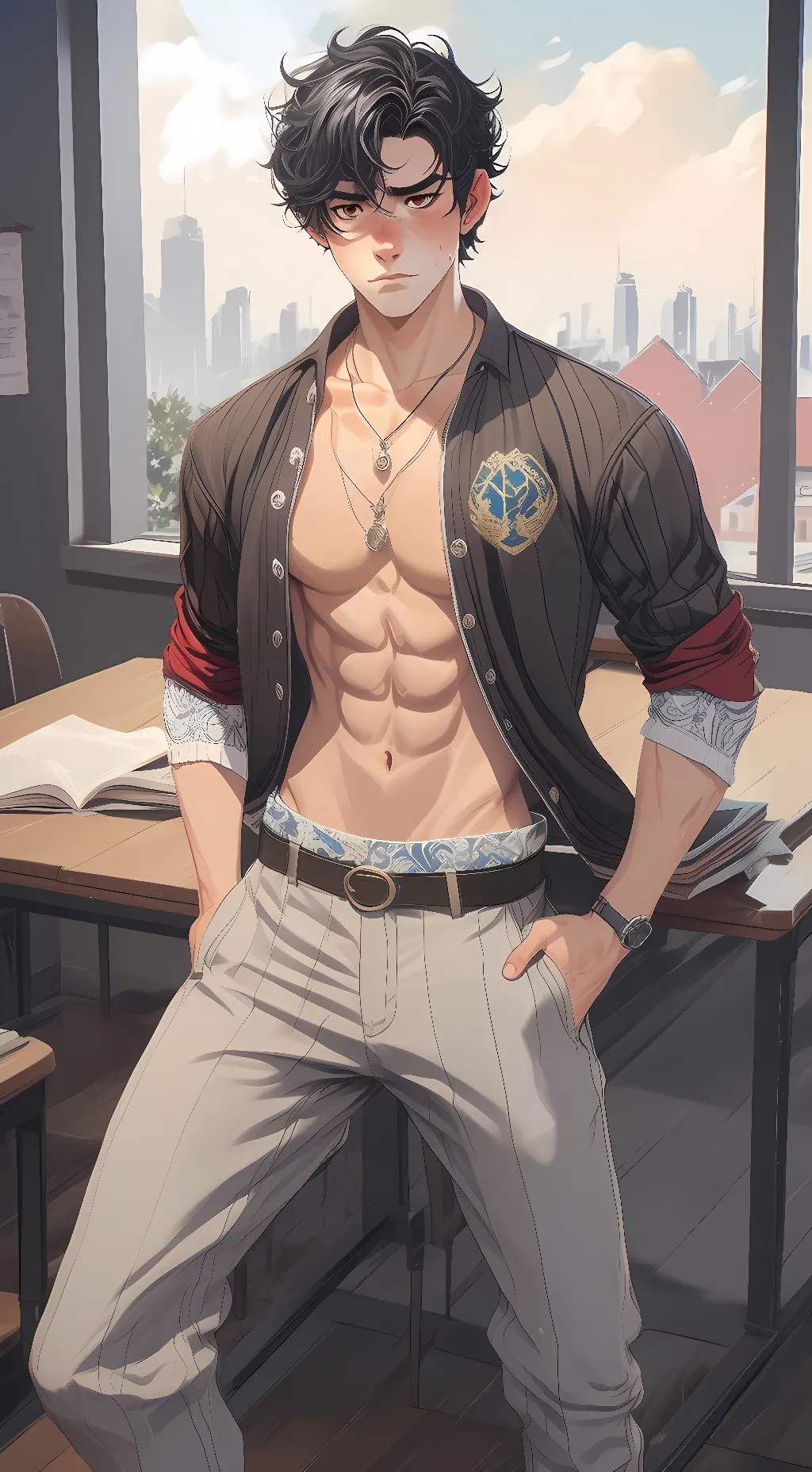 ai character: Max background