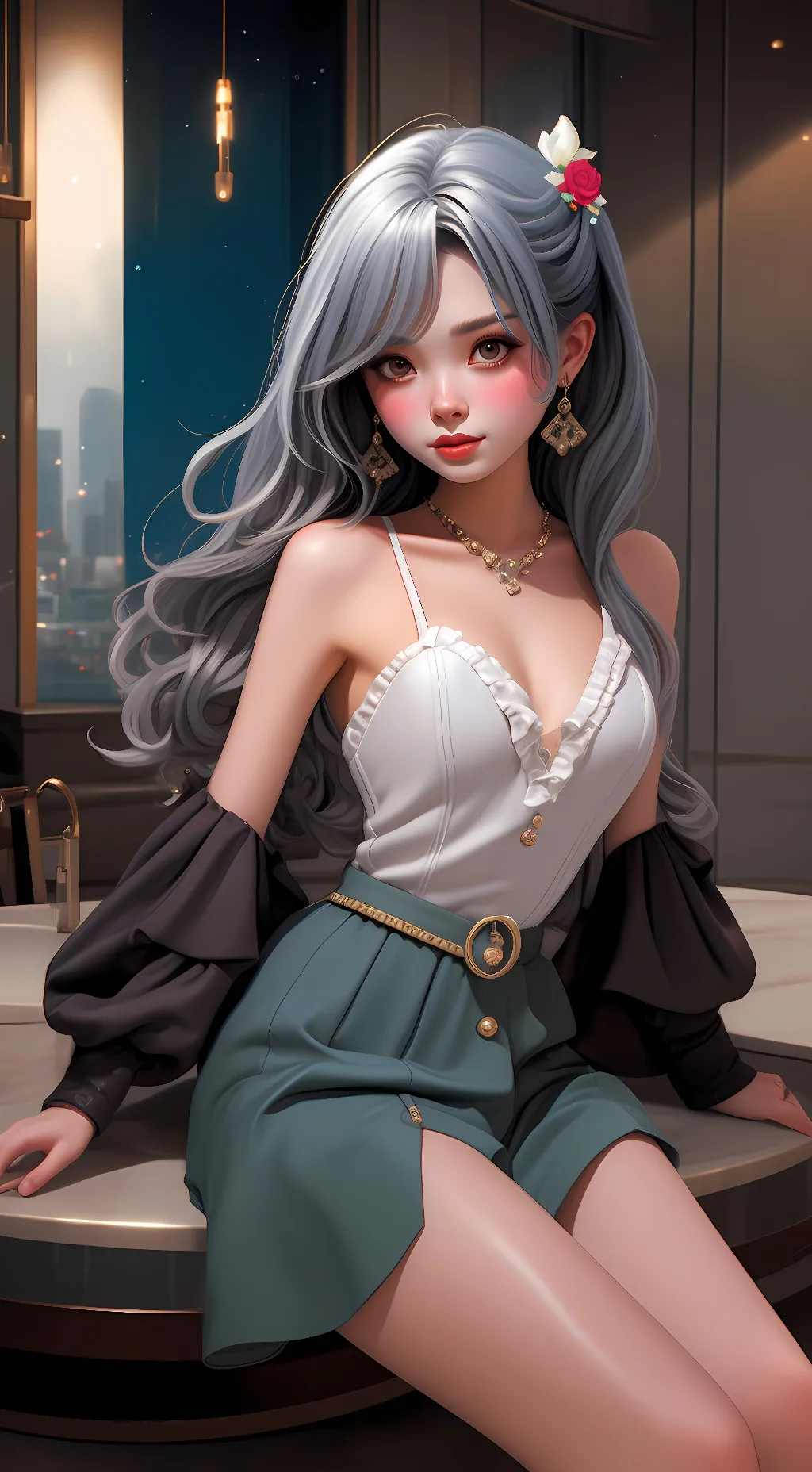 ai character: Ariana  background