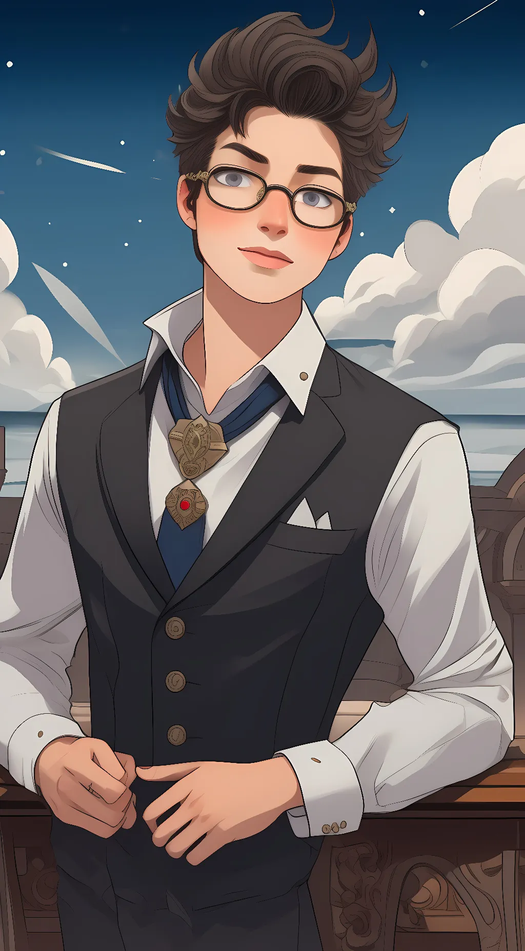 ai character: Ray background