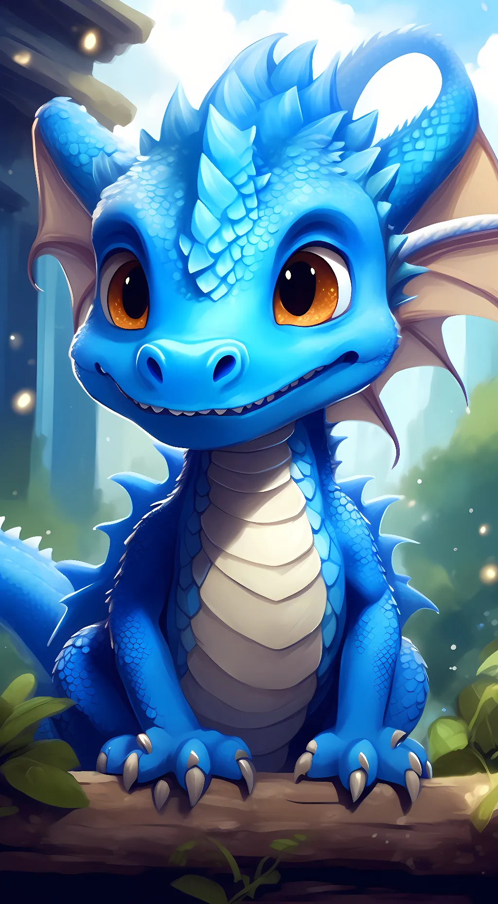 ai character: ice background