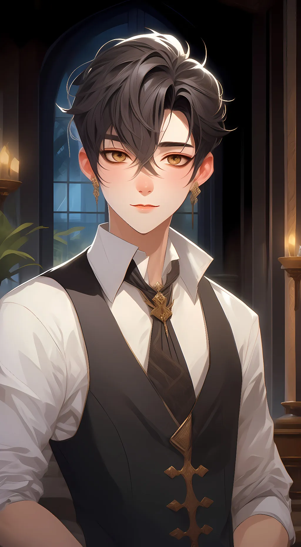 ai character: Wesley  background