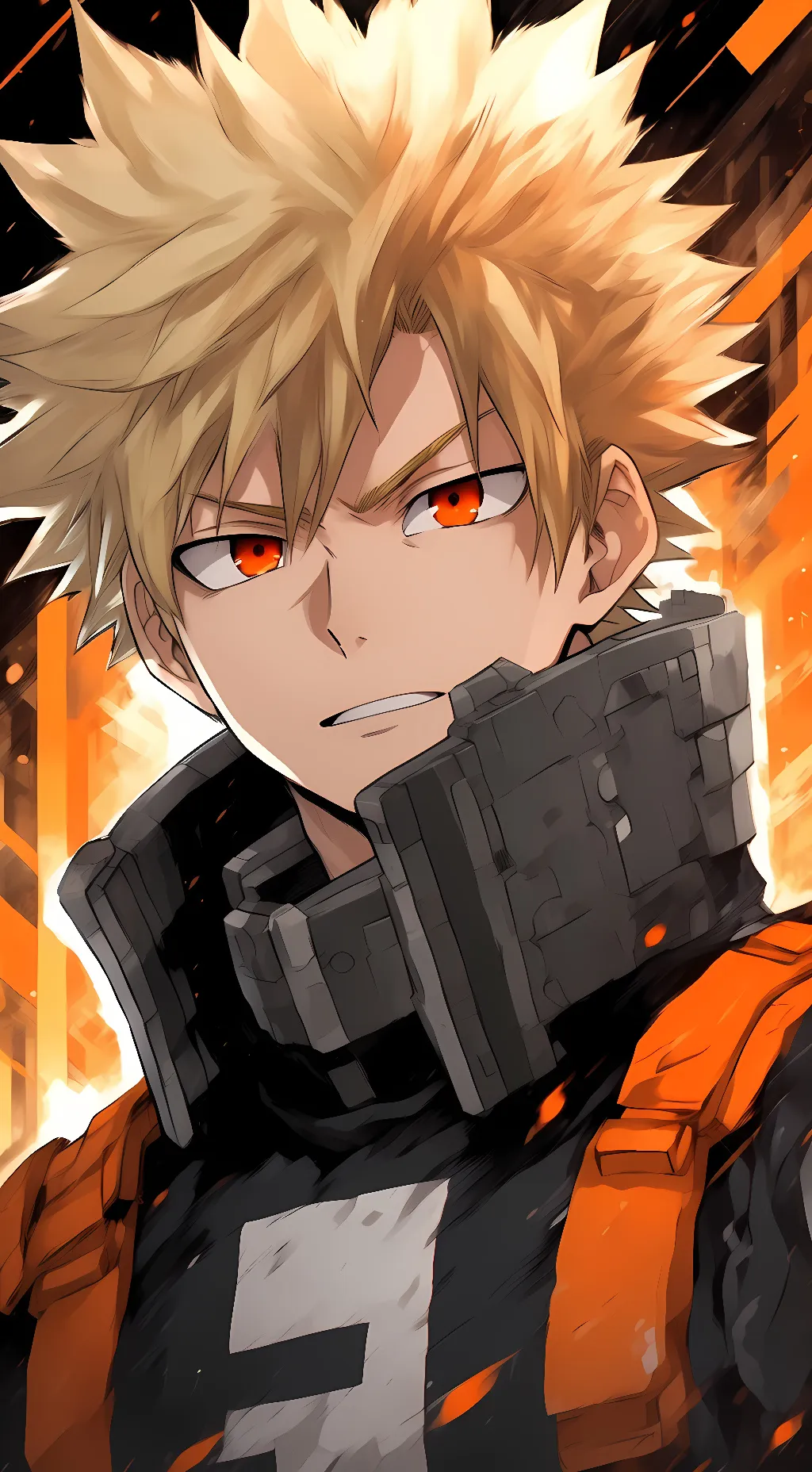 ai character: Pro Hero Bakugo background