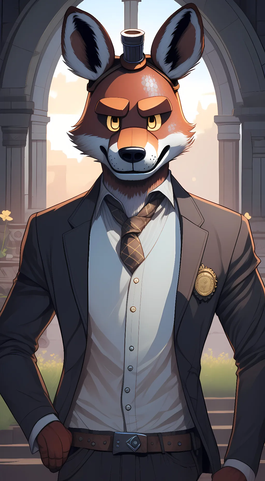 ai character: Foxy  background