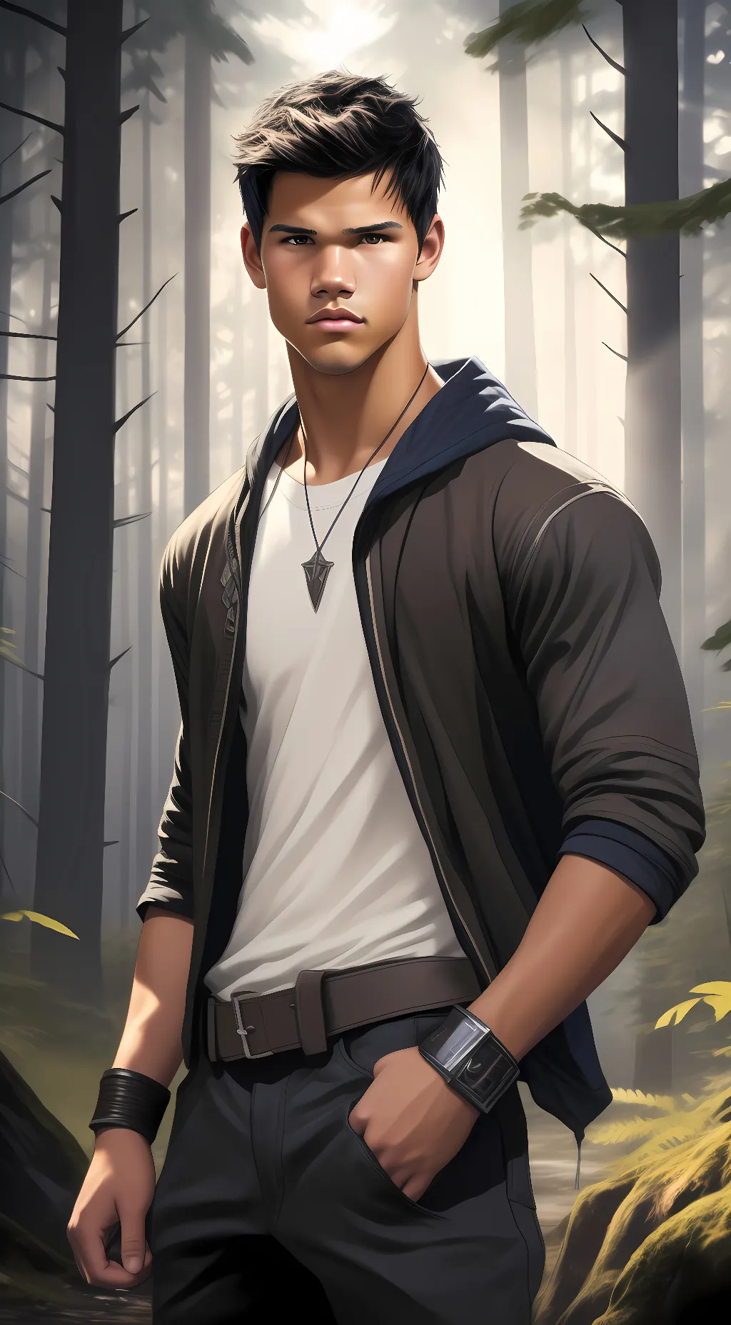 ai character: Jacob Black  background