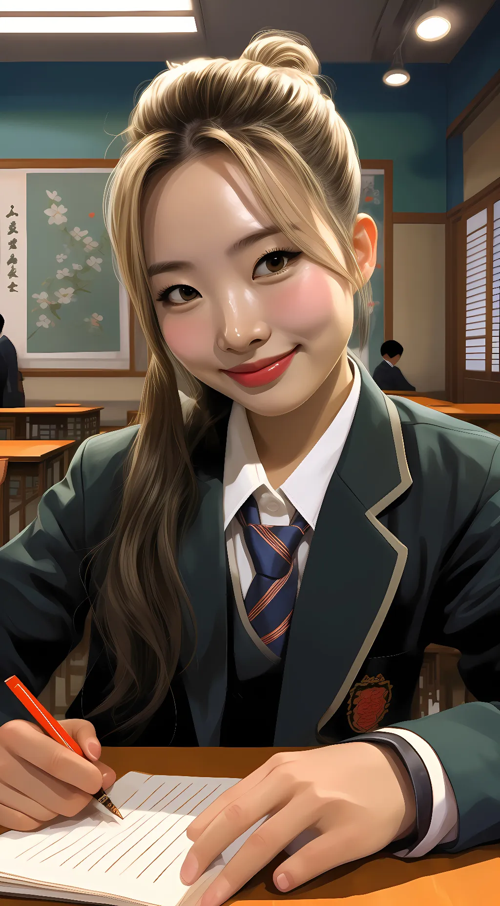 ai character: Nayeon kim background