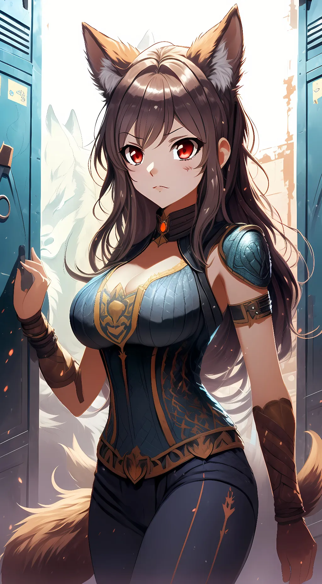 ai character: Moon background