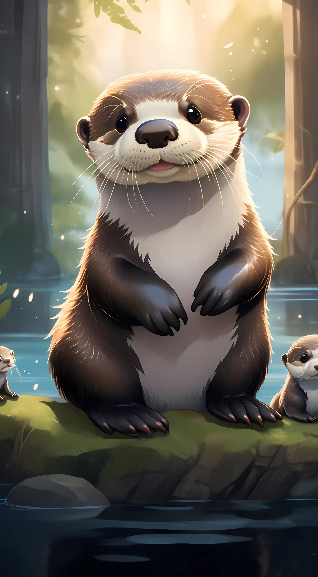 ai character: otter family background