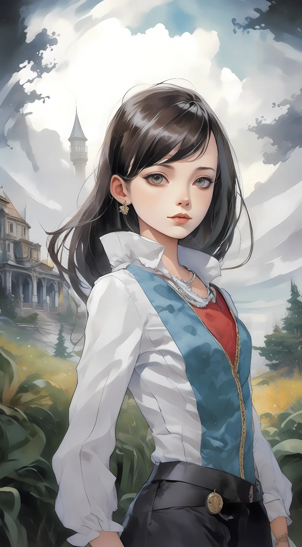 ai character: Bubbles background