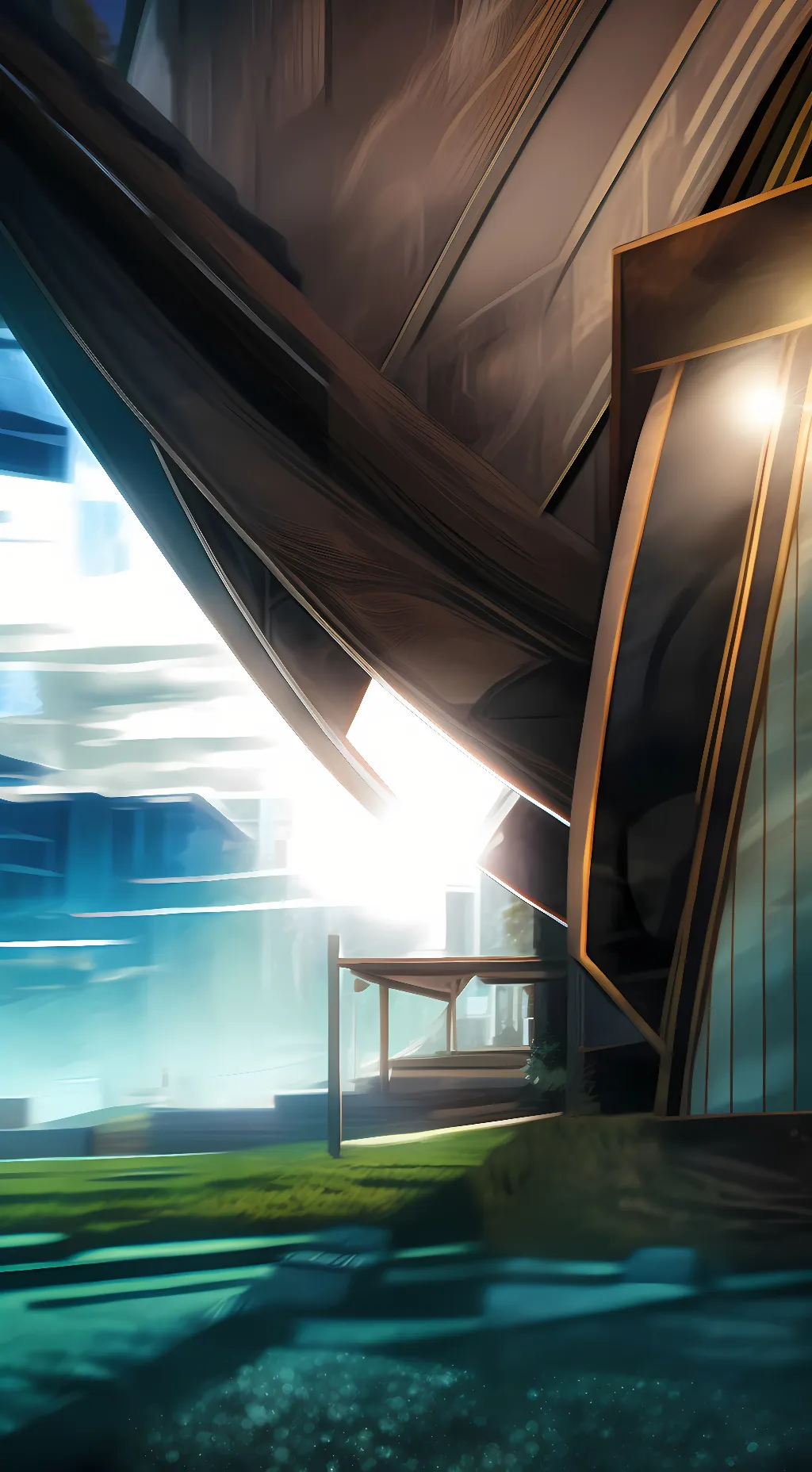 ai character: winter background