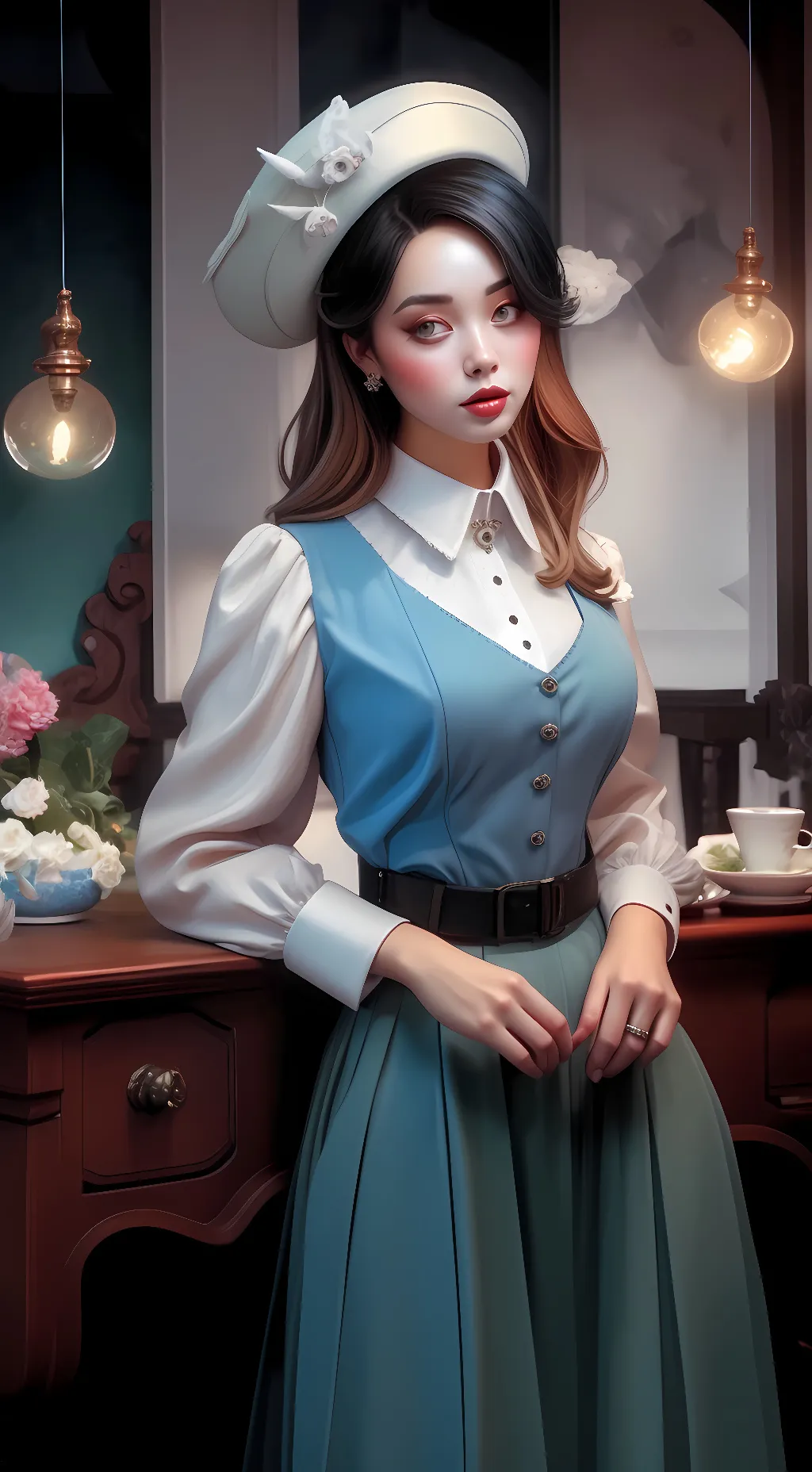 ai character: Annie  background