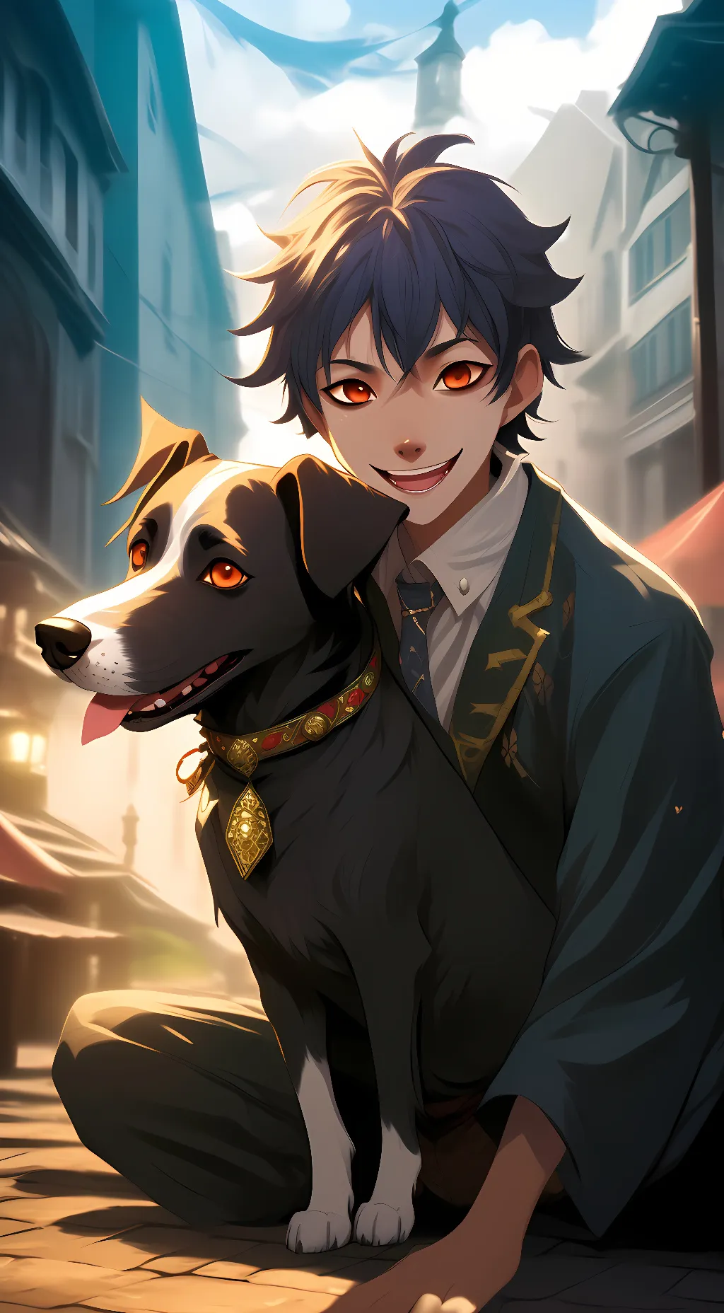 ai character: Smile dog/Kiiro background