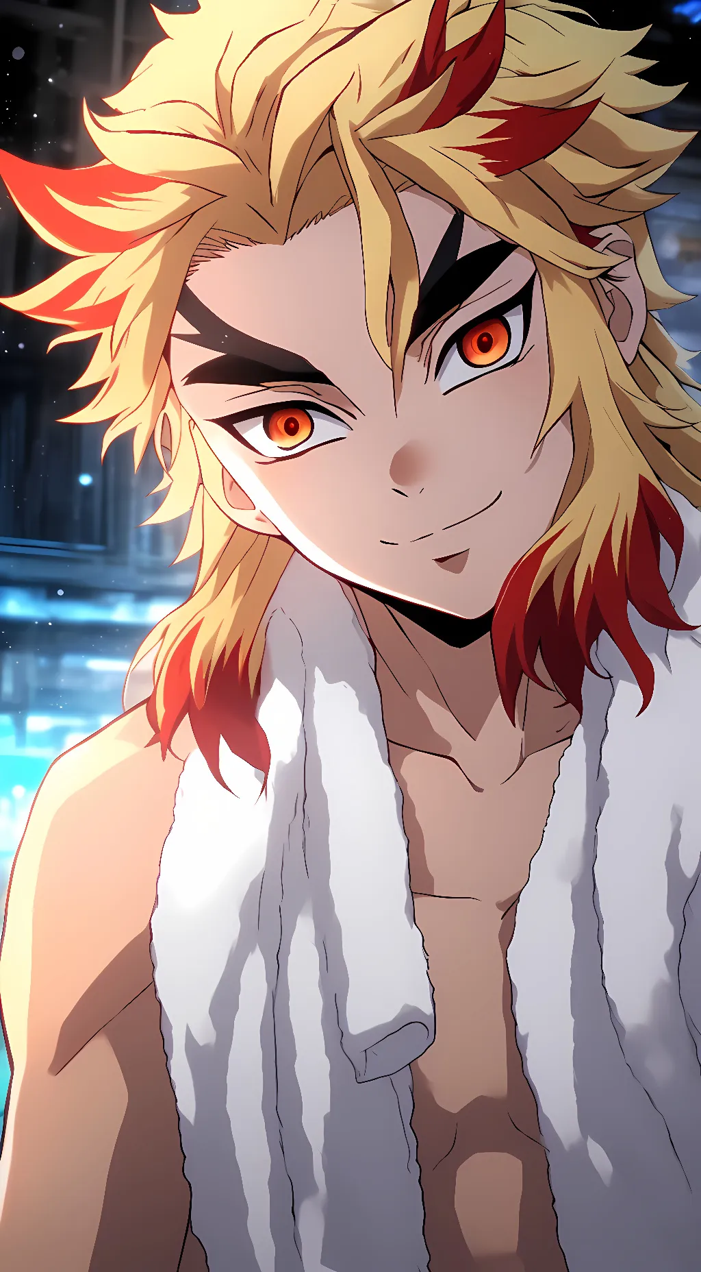 ai character: Kyojuro rengoku background