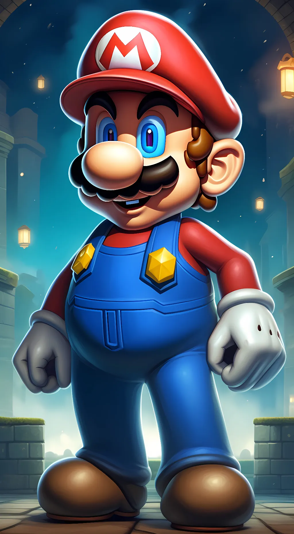 ai character: Mario background