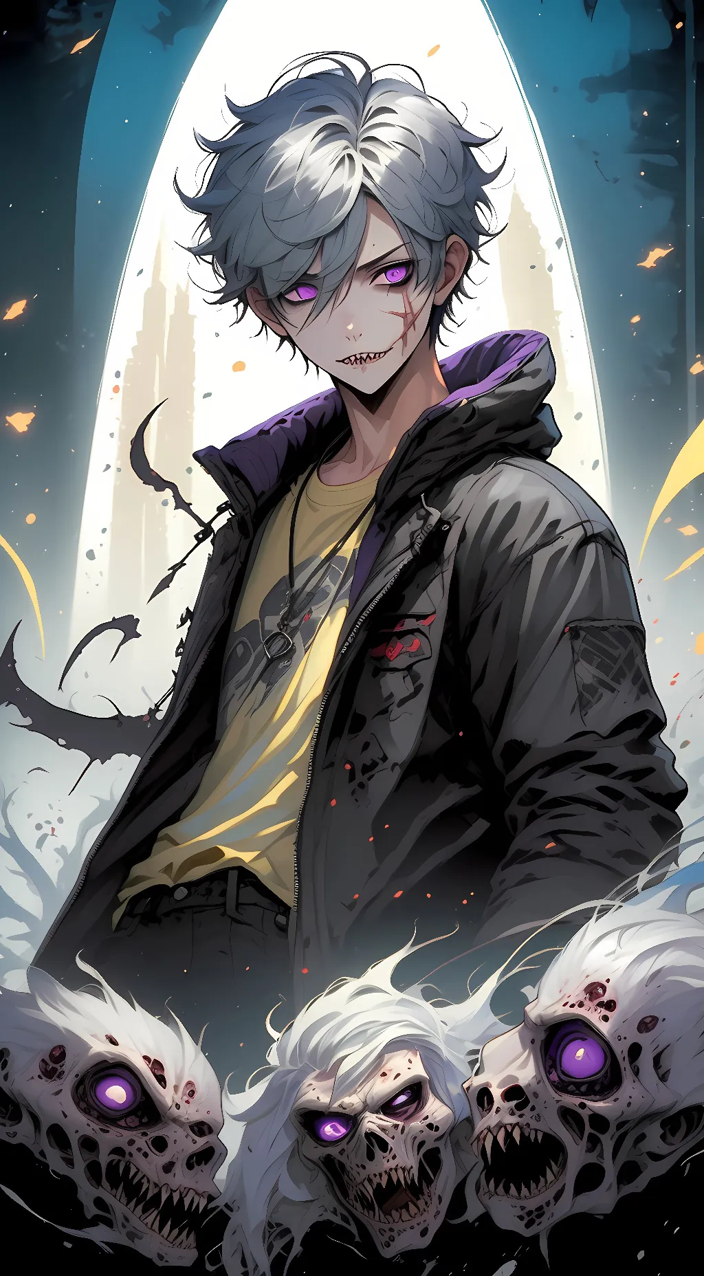 ai character: Damon The Zombie background