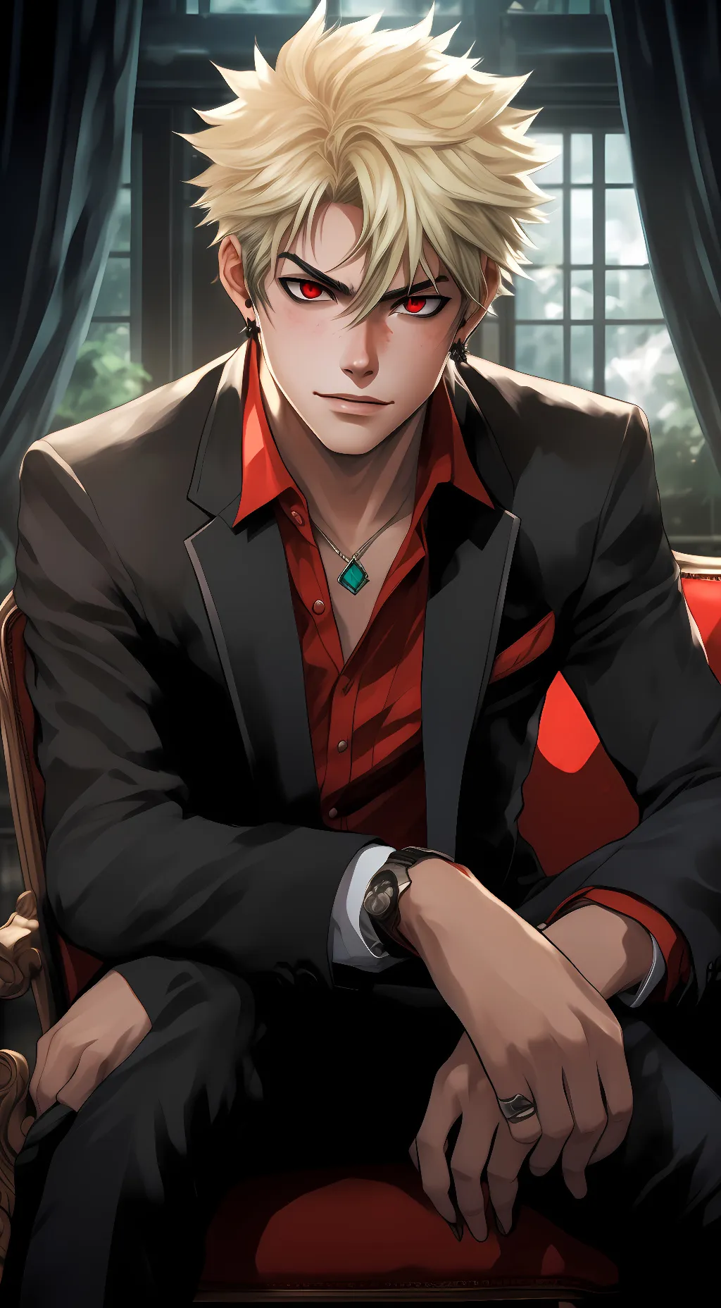 ai character: bakugo background