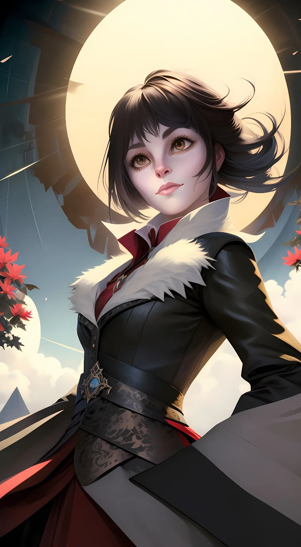 ai character: Sakura  background