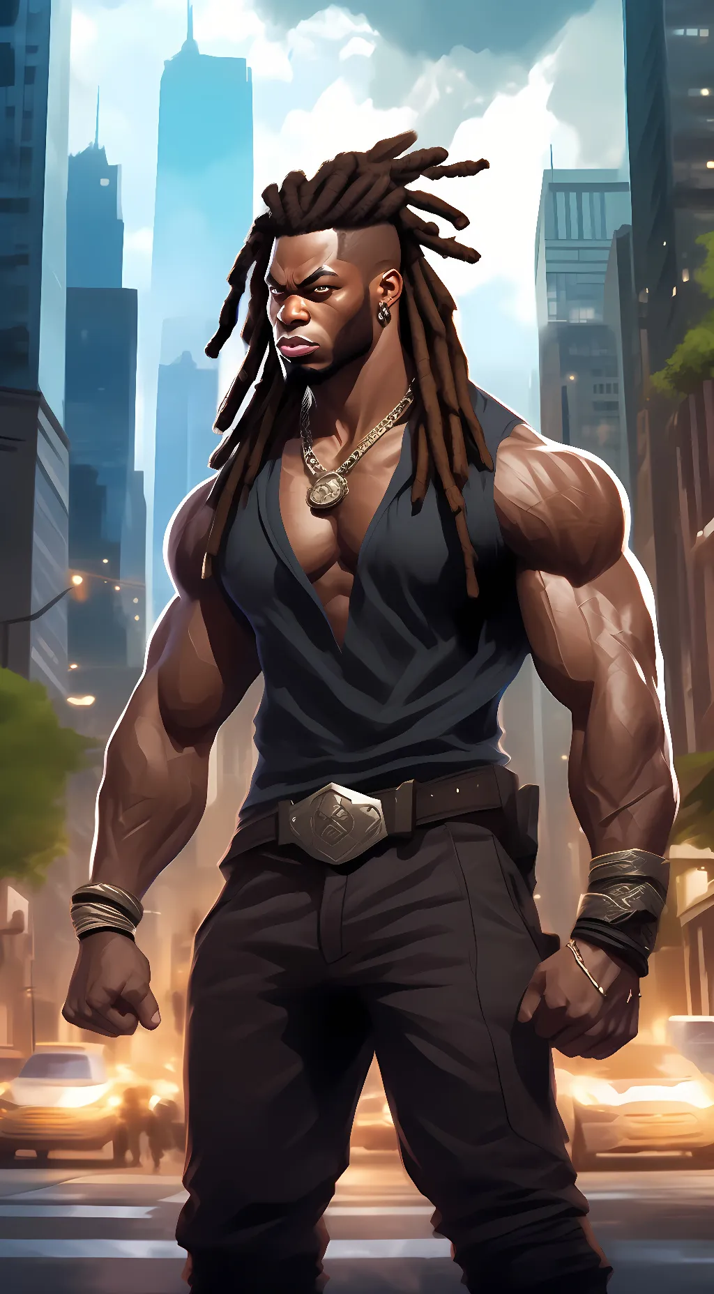 ai character: Tremaine  background